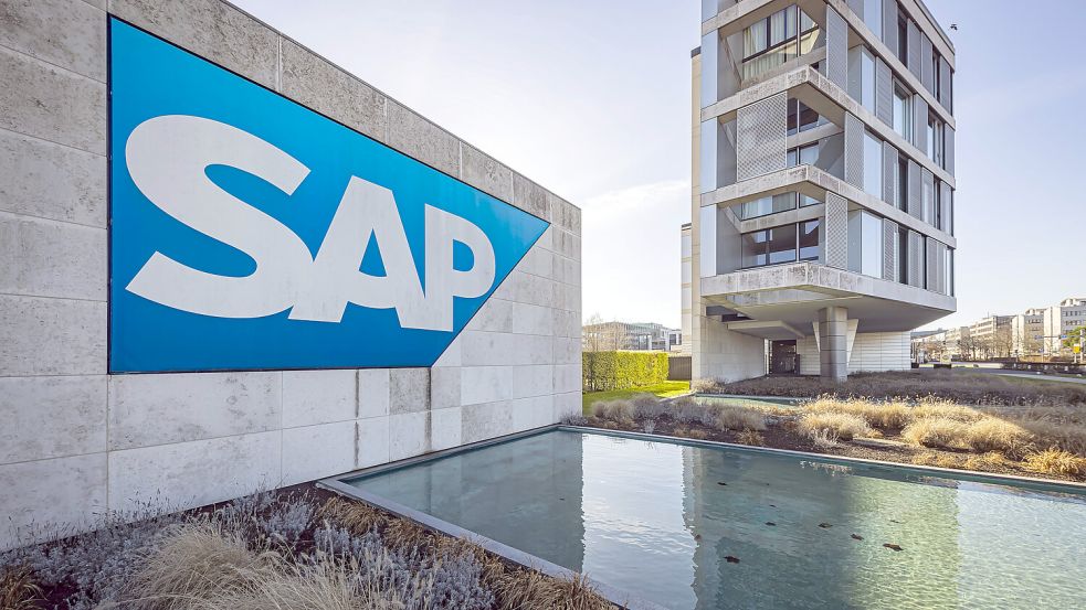 Die Firmenzentrale von SAP in Walldorf bei Heidelberg. Foto: imago-images/Arnulf Hettrich