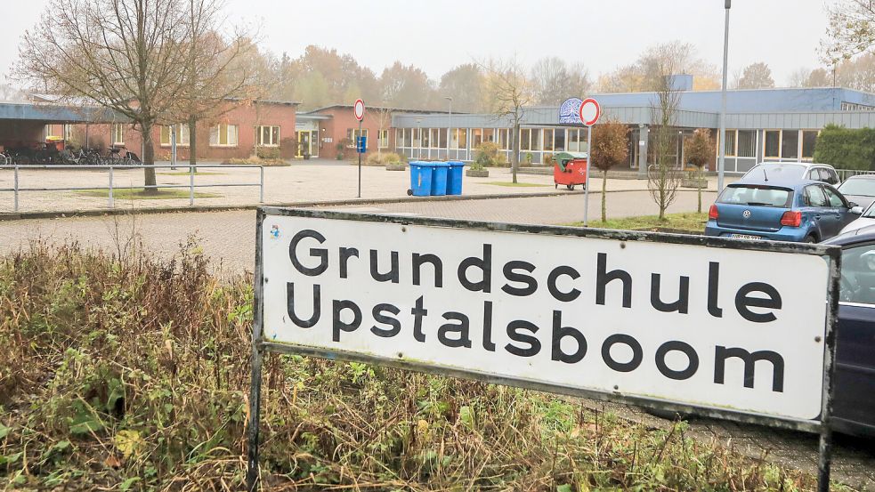 Die Grundschule Upstalsboom hat zwar keinen Ganztagsbetrieb. Aber der Hort der Kita Upstalsboom befindet sich gleich neben der Haxtumer Grundschule. Foto: Romuald Banik