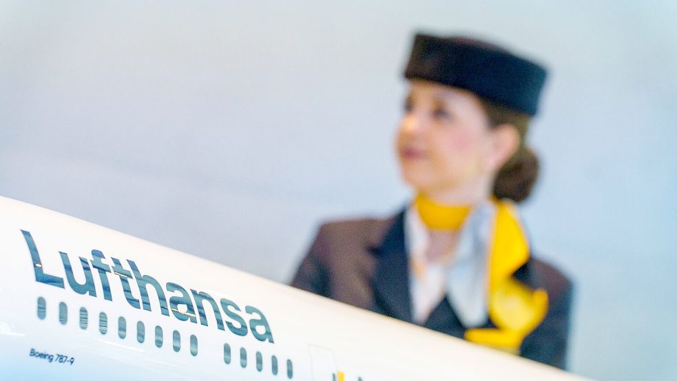 Mit dem Kabinenpersonal der Lufthansa hat die letzte große Berufsgruppe der Branche die Eckpunkte eines neuen Tarifvertrags abgeschlossen, wie die Gewerkschaft Unabhängige Flugbegleiter Organisation (Ufo) mitteilt. Foto: Andreas Arnold/dpa