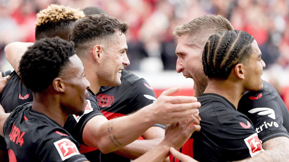Bayer Leverkusen ist vorzeitiger Deutscher Meister 2024. Foto: dpa/Rolf Vennenbernd