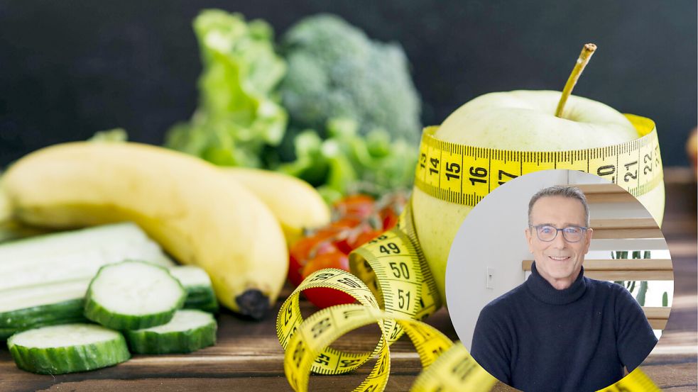 Ernährungs-Doc Matthias Riedl hat zahlreiche Bücher geschrieben – einige davon widmen sich der Gewichtsreduktion. Foto: imageBROKER/OleksandrxLatkun / Anna Goldbach