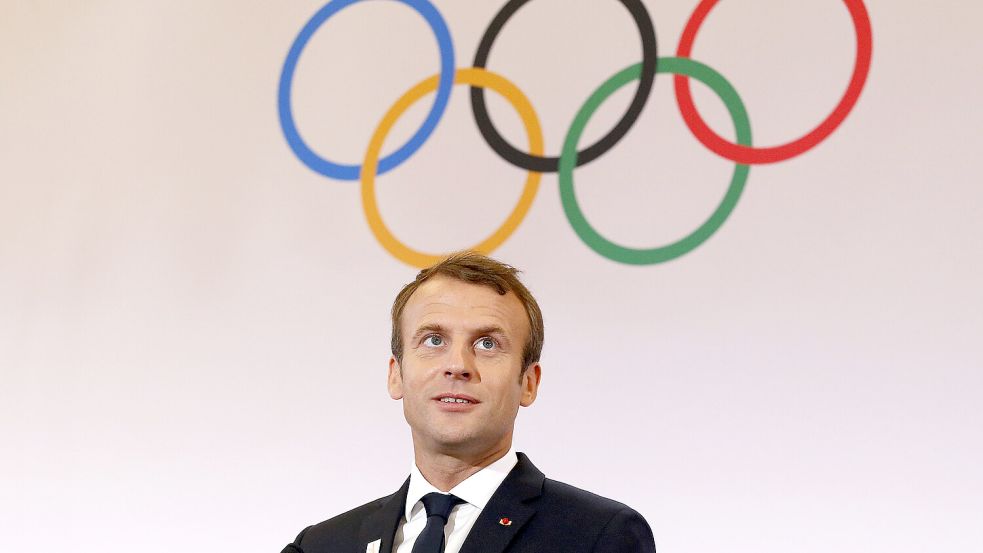 Die Vorbereitungen laufen: Am 26.Juli beginnen die Olympischen Spiele in Paris. Foto: dpa/Sebastien Nogier
