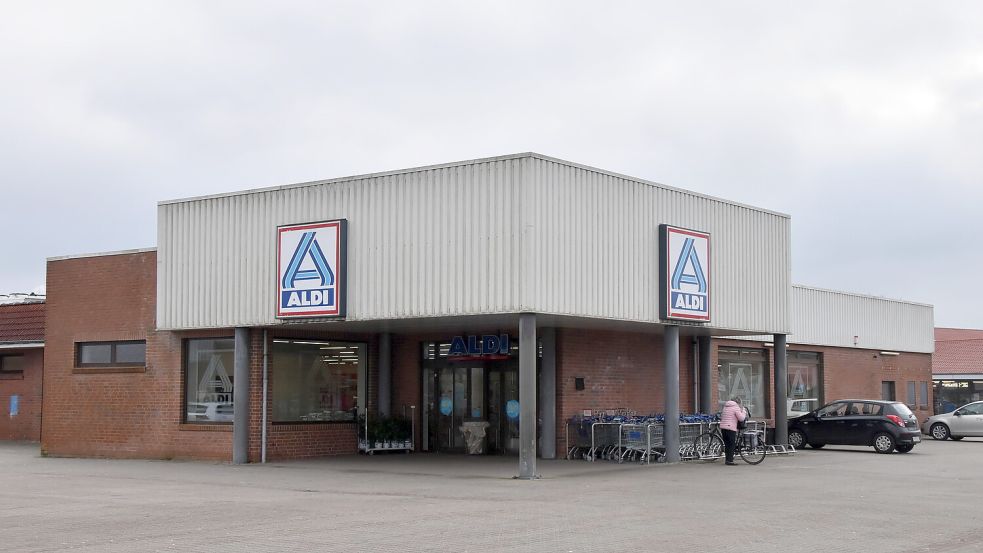 Die bisherige Aldi-Filiale im Gewerbegebiet Osterupgant (Upgant-Schott) wird geschlossen. Foto: Thomas Dirks
