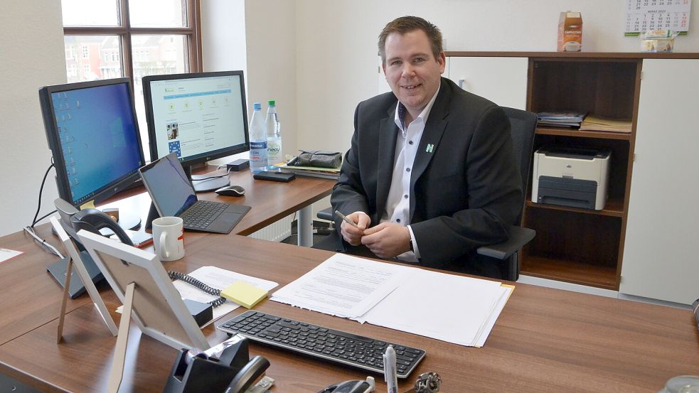 Bürgermeister Florian Eiben äußerte sich erstmals öffentlich zum Fall des entlassenen Geschäftsführers der Wirtschaftsbetriebe. Foto: Archiv