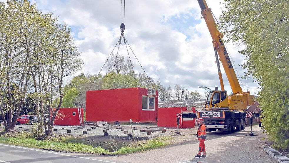 Die Büro-Container wurden wieder vom Gelände an der Hauptstraße in Rechtsupweg entfernt. Foto: Thomas Dirks