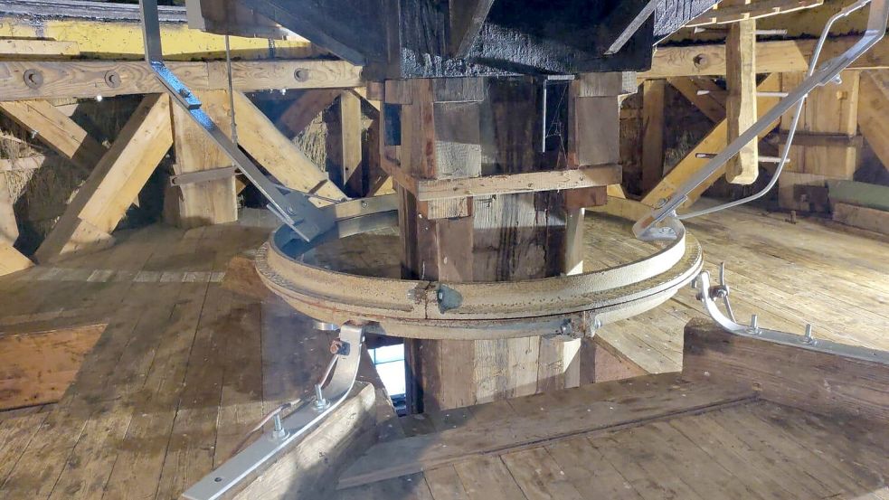 Der Blitzableiter der Mühle ist generalüberholt und teils erneuert worden. Foto: privat