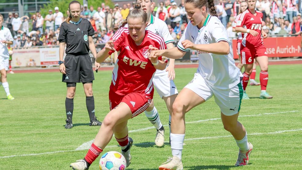Aurich kämpfte am Samstag in Gladbach um den Einzug ins Finale. Foto: Helmut Vortanz