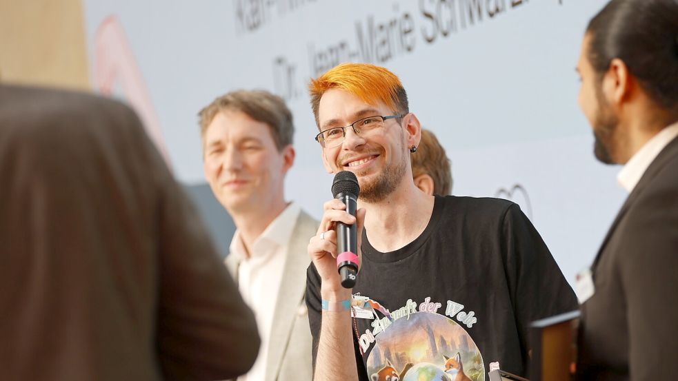 Kai Passchier wurde am 29. April in Berlin für seinen Unterricht ausgezeichnet. Vorgeschlagen hatten ihn seine Schüler. Foto: Heraeus Bildungsstiftung