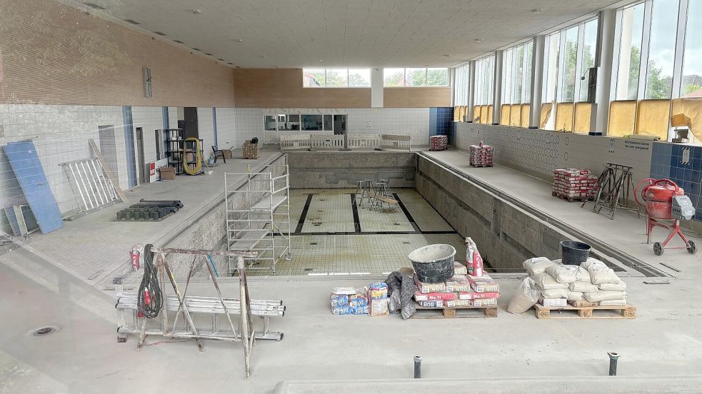 Das Bad in Marienhafe bleibt eine Baustelle. Foto: privat