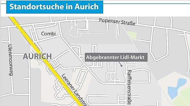 Der jetzige Standort ist Lidl zu klein und zu abgelegen. Grafik: Malchus