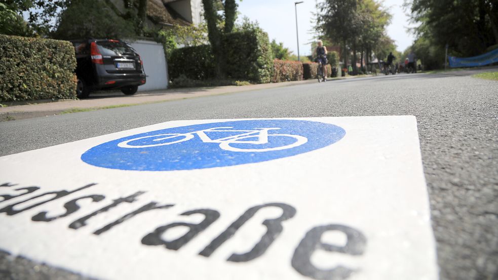 Der Grüne Weg ist seit 2019 eine Fahrradstraße. Foto: Romuald Banik