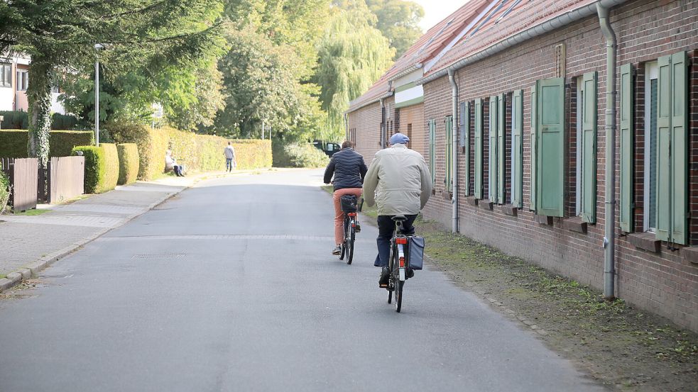 Die Straße „Am neuen Hafen“ wird vielleicht Teil einer größeren Fahrradstraße. Foto: Romuald Banik