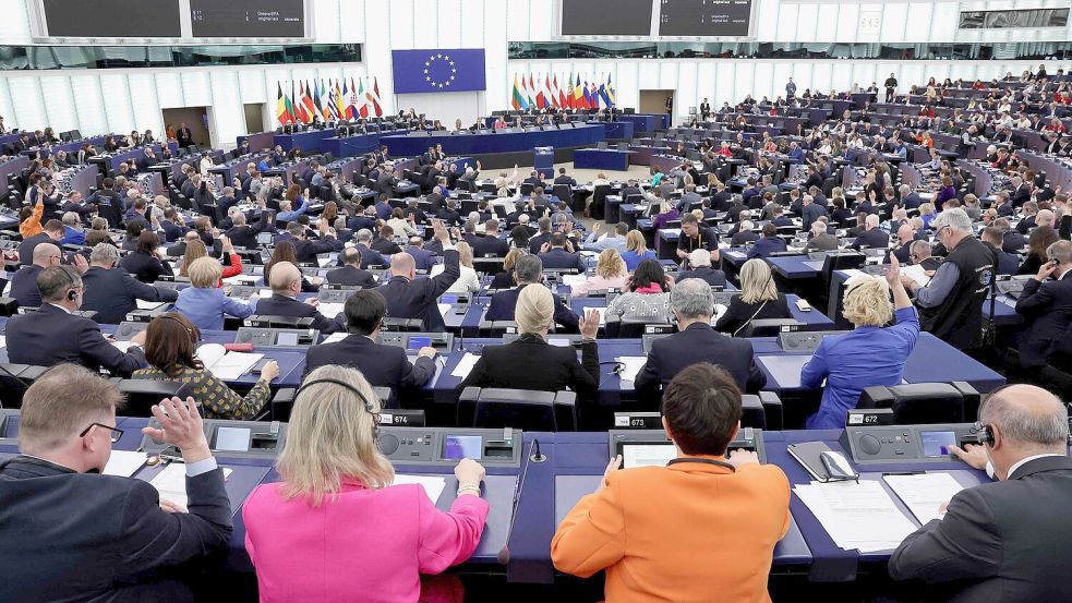 Das EU-Parlament wird demnächst neu gewählt. 720 Sitze sind zu vergeben. Foto: AFP/FREDERICK FLORIN