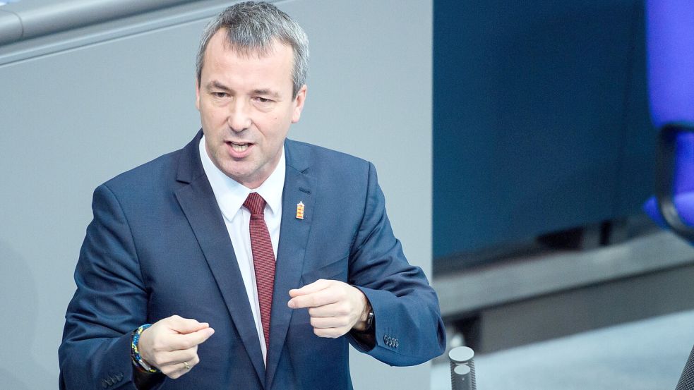 Johann Saathoff bei einer Rede im deutschen Bundestag. Foto: DPA
