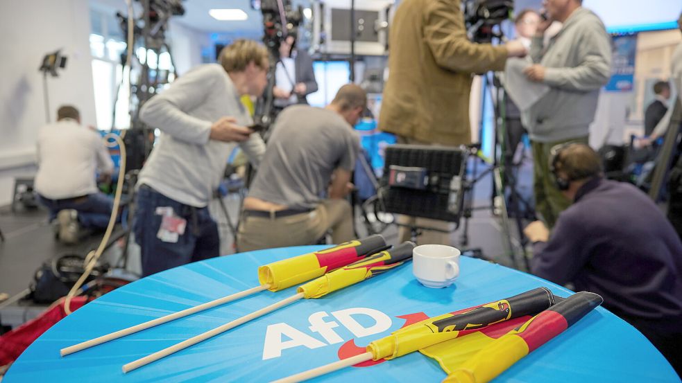 Die AfD erreichte ihr bislang bestes Wahlergebnis in Ostfriesland und im Landkreis Aurich. Foto: DPA