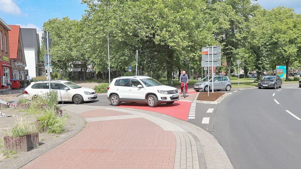 Treffen Autos und Radfahrer am Breiten Weg aufeinander, kann es schon unübersichtlich werden. Foto: Romuald Banik