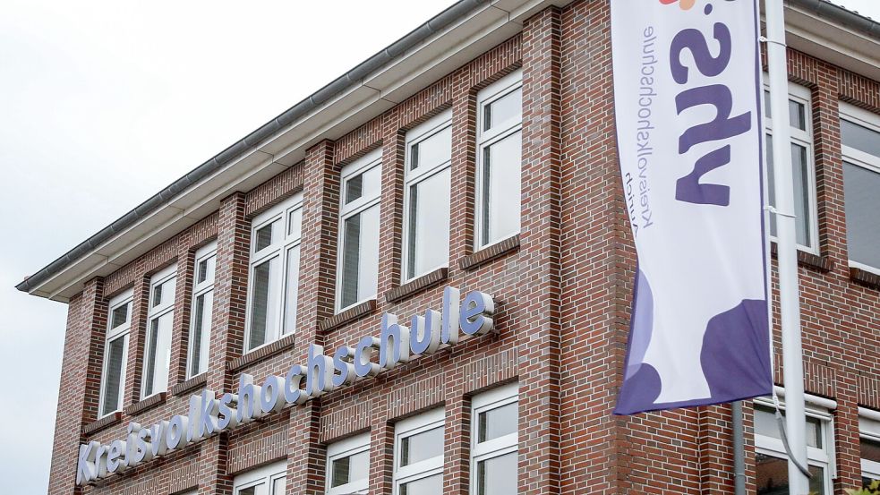 Blick auf die KVHS am Standort Aurich.Foto: Romuald Banik