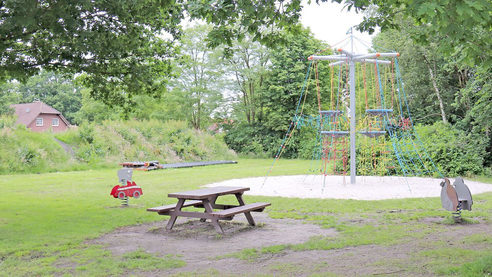 Bereits bestehende Spielgeräte werden in den neuen Mühlenpark einbezogen. Foto: Heino Hermanns