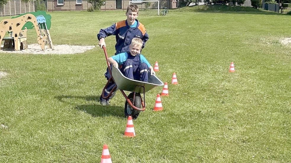 Bei den Spielen hatten die Teilnehmer Spaß.