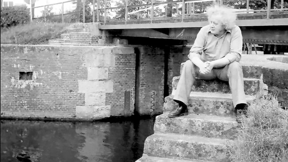 Hannes Flesner an seiner Schleuse. Foto: Gerd Gauger