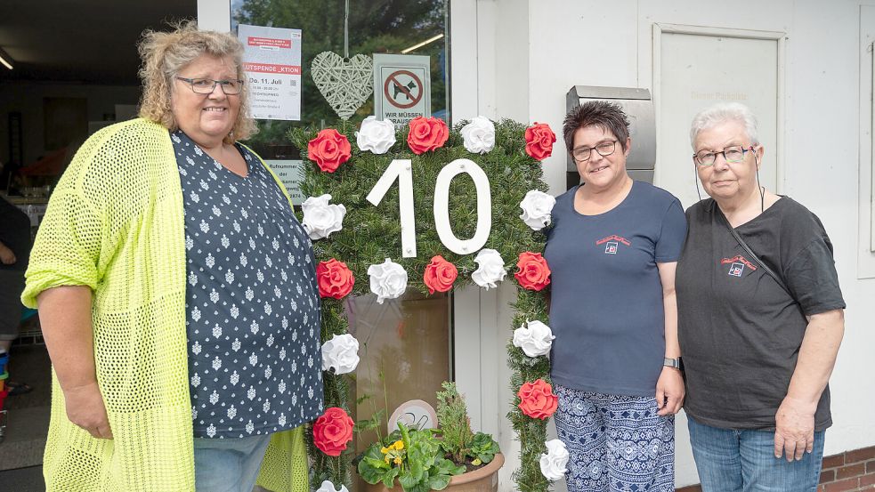 Sabine Stübich, Daniela Kümmel und Christa Grambusch-Taute gehören dem Vorstand des Trägervereins an. Foto: Folkert Bents