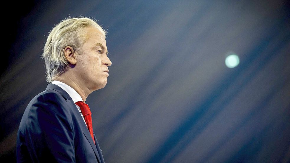 Hat die Koalition geschmiedet, konnte aber selbst nicht Premier werden: Wahlsieger Geert Wilders Foto: ANP/Koen Van Weel