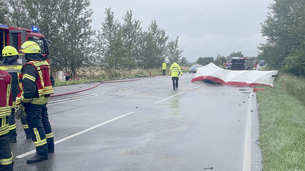Die Polizei ist an Freitagnachmittag zu einem Unfall ausgerückt. Foto: Feuerwehr