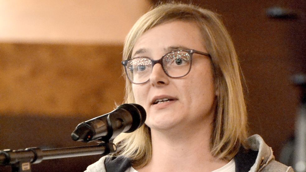 Ann-Katrin Kruse sprach im Juni dieses Jahres im Auricher Kreistag. Foto: Aiko Recke