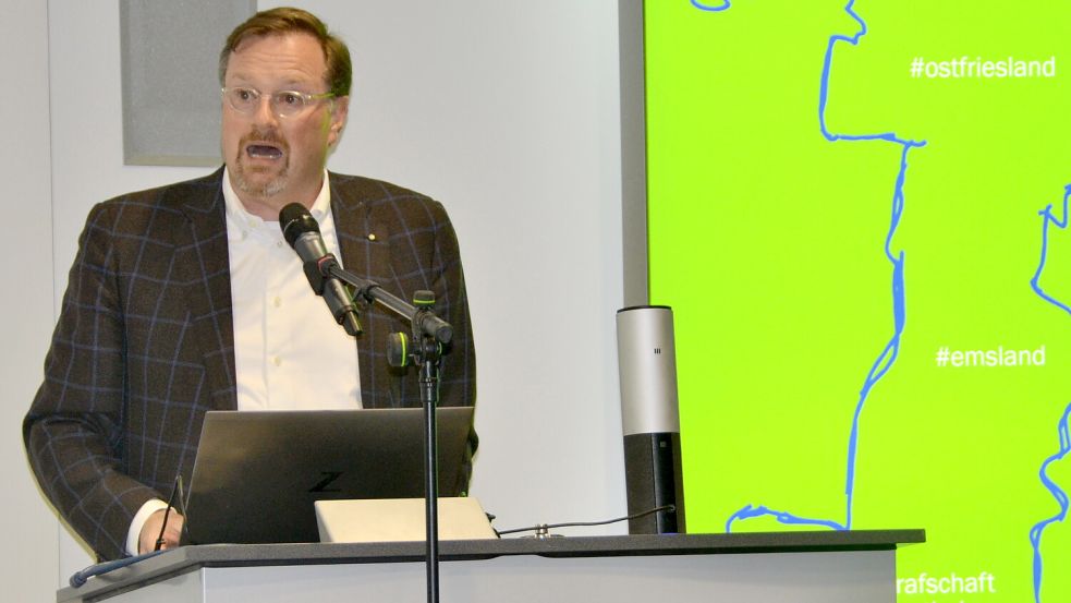 Der Vorstandsvorsitzende des Vereins Ems-Achse, Bernard Krone. Foto: Aiko Recke