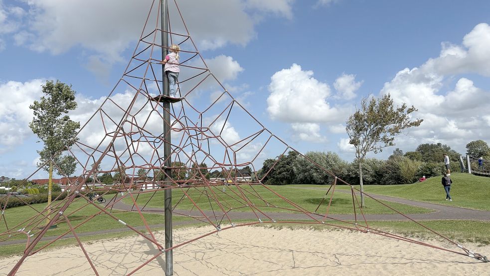 Der Spielplatz Albatrossstraße in Norddeich soll um einen Sandbauplatz ergänzt werden. Foto: Rebecca Kresse