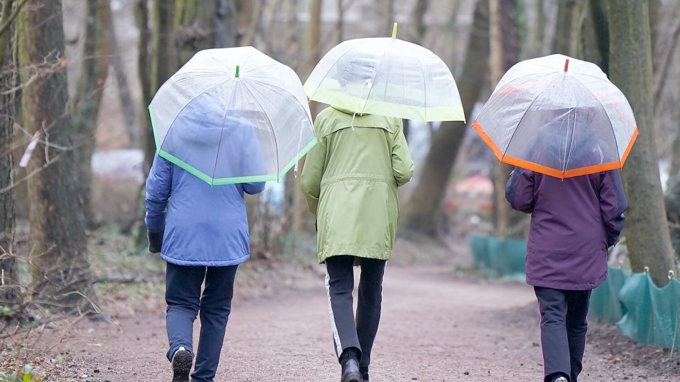 Brauchen die Menschen in Niedersachsen auch für das Wochenende einen Regenschirm? Foto: dpa/Marcus Brandt