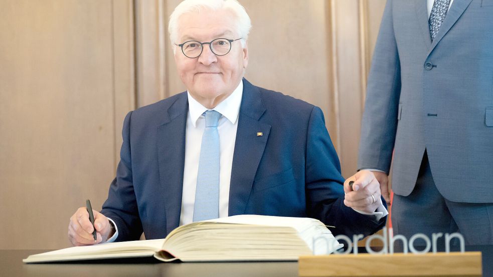 Im Rahmen seiner „Ortszeit Deutschland“ residiert Bundespräsident Frank-Walter Steinmeier derzeit in Nordhorn. Foto: dpa/Sina Schuldt