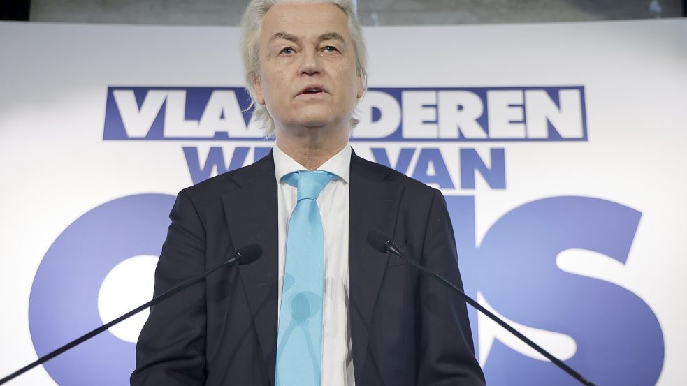 Nach intensiven Verhandlungen haben sich die niederländischen Koalitionsparteien auf ein neues Asylgesetz geeinigt, das laut Geert Wilders das strengste der EU werden soll. Foto: dpa/Nicolas Maeterlinck