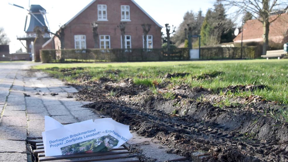 Der Leezdorfer Dorfplatzes sollte neu gestaltet werden. Aus dem Plan aber wird nichts mehr. Foto: Sarah Dirks