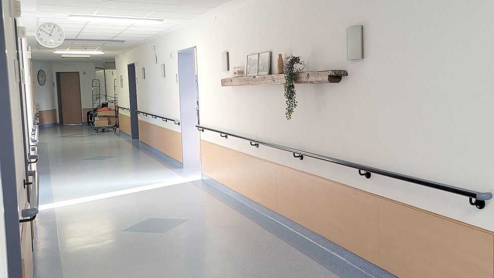Die Krankenhausflure bleiben eben solche – trotz Dekoration. Foto: privat