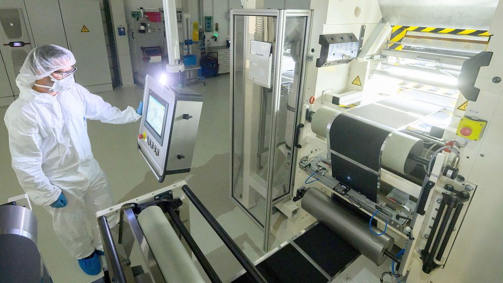 Batteriezellfertigung bei VW in Salzgitter. Foto: DPA