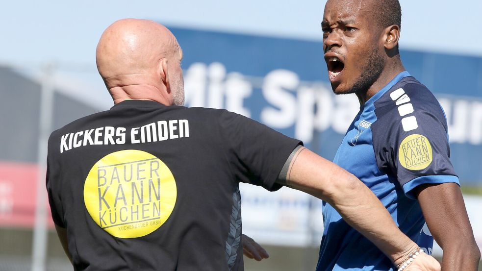 Yanic Konda kommt von Kickers Emden ans Ellernfeld. Foto: Wilfried Gronewold