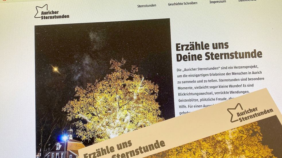 Auf der Internetseite des Projekts kann man auch dieses Jahr noch Geschichten einreichen. Foto: Heino Hermanns