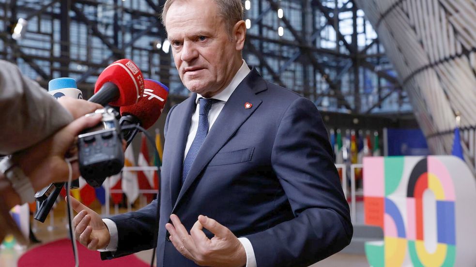 Polens Ministerpräsident Donald Tusk. Das Land hat seit Mittwoch die EU-Ratspräsidentschaft inne. Foto: Omar Havana/AP/dpa