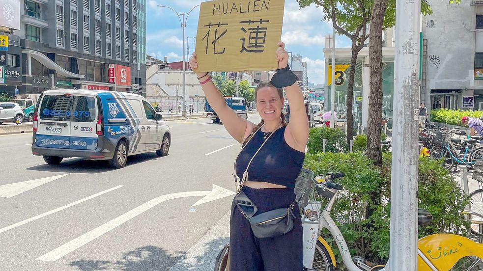 Pure Gastfreundschaft: Beim Autostopp durch Taiwan fuhr ein Einheimischer die beiden Reisenden anderthalb Stunden in eine Richtung, in die er selbst gar nicht musste. Foto: Privat