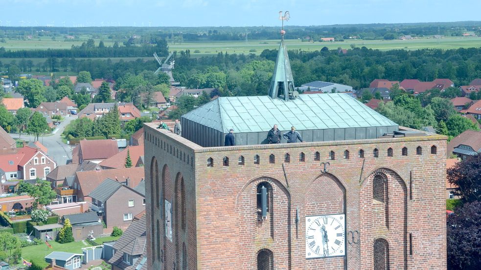 Der Störtebekerturm in Marienhafe ist eine der beliebtesten Attraktionen im Brookmerland. Archivfoto: Thomas Dirks