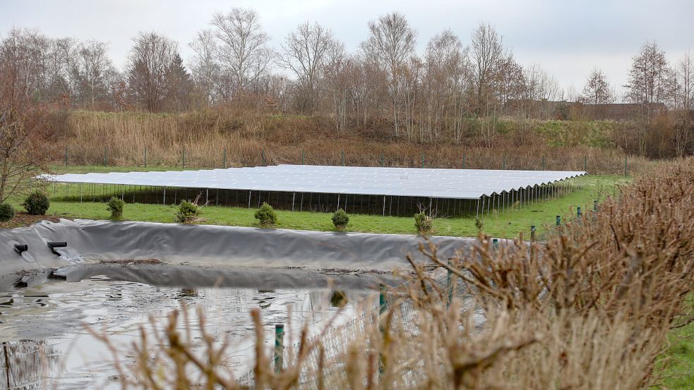 In Sandhorst steht eine Freiflächen-Photovoltaikanlage, die in dieser Form auch in Extum gebaut werden könnte. Foto: Romuald Banik