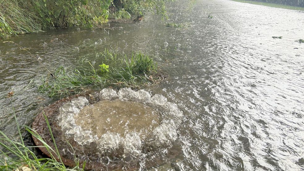Die Kanalisation konnte den Regen im August nicht mehr aufnehmen. Würden weniger Flächen versiegelt, wäre das Problem nicht so groß gewesen. Foto: Romuald Banik