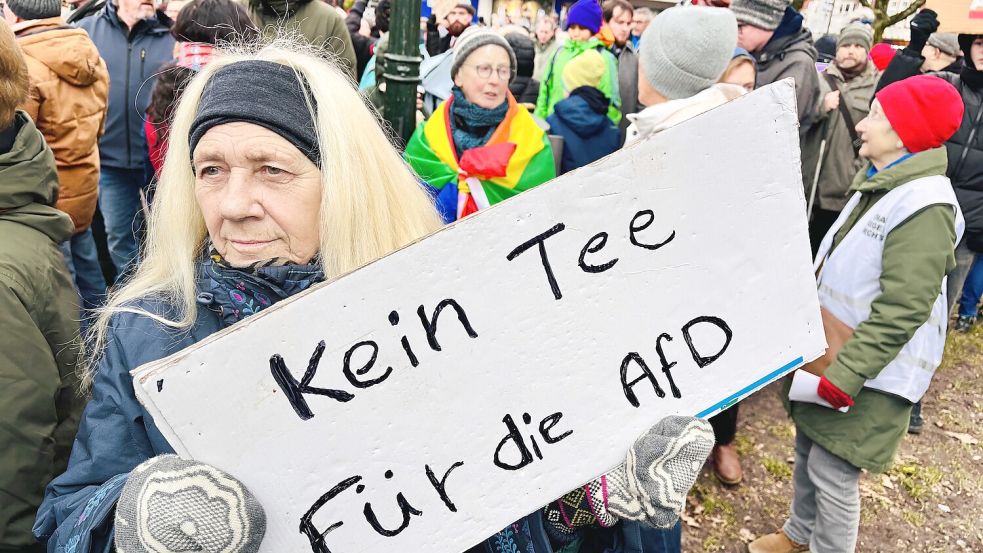 Aussagekräftig: Protestschilder. Foto: Ortgies
