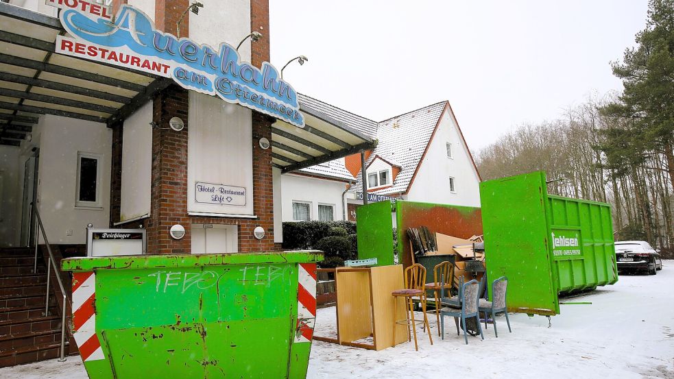 Die Arbeiten im Hotel am Ottermeer haben diese Woche offiziell begonnen – das Hotel hat jetzt neue Eigentümer. Foto: Böning