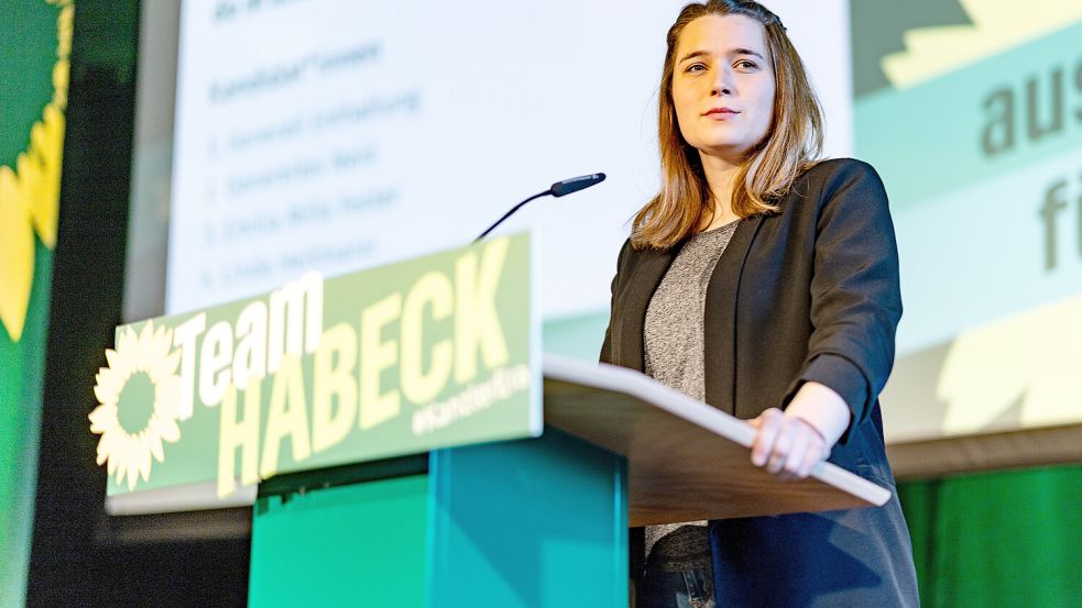 Emilia Fester war nach der Wahl 2021 mit 23 Jahren die jüngste Bundestagsabgeordnete der 20. Legislaturperiode. Foto: dpa/Axel Heimken