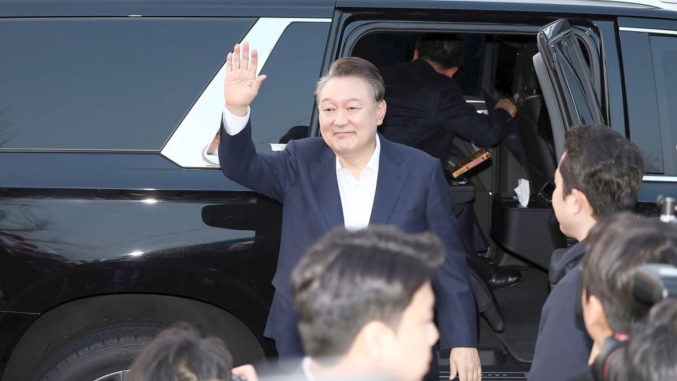 Wieder auf freiem Fuß: Südkoreas suspendierter Präsident. Foto: Yonhap/AP/dpa