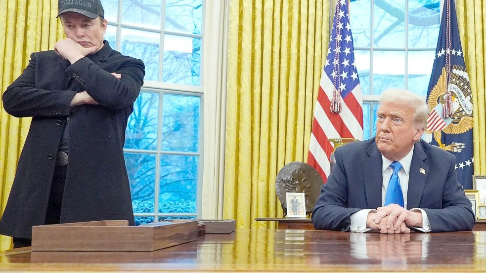 Ohne Starlink wäre die Ukraine am Ende, sagt Tech-Milliardär Musk, der US-Präsident Trump nahesteht. (Archivbild) Foto: Alex Brandon/AP/dpa