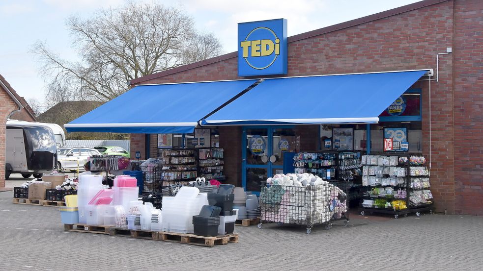 Die aktuelle Tedi-Filiale in der Widzel-Tom-Brook-Straße im Gewerbegebiet Osterupgant. Foto: Thomas Dirks