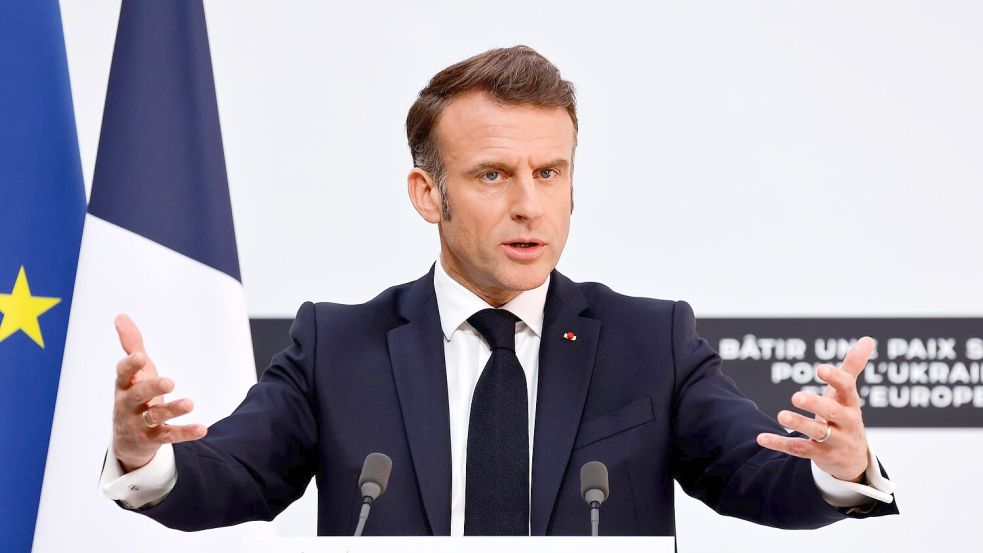 Frankreich und Großbritannien treiben eine mögliche Entsendung europäischer Truppen in die Ukraine voran. Foto: Ludovic Marin/POOL AFP/AP/dpa